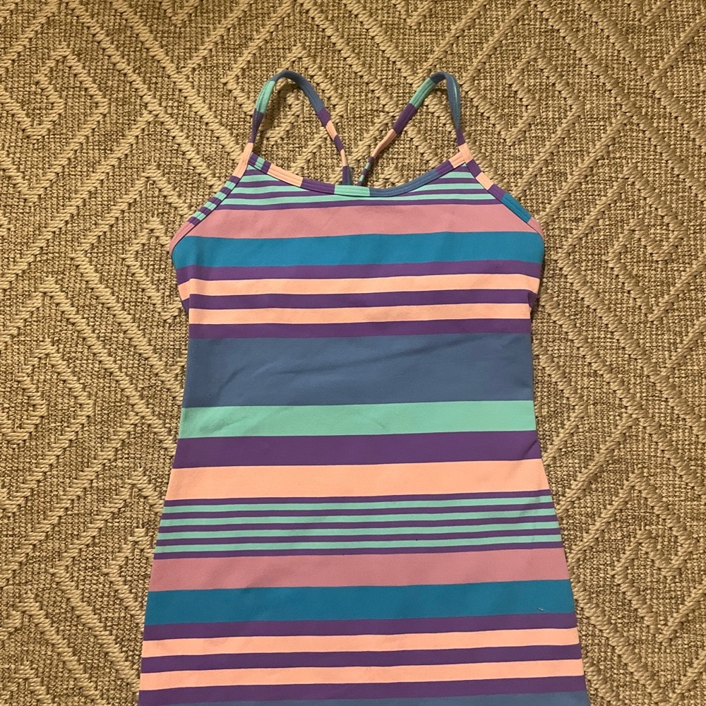 Ivivva Girls Pastel Striped Tank Top